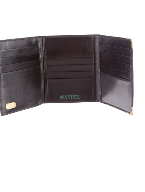 gucci mens trifold leather wallet|gucci slim wallet for men.